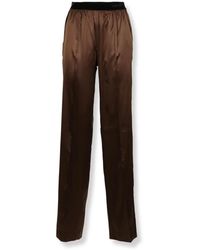 Tom Ford - Broeken ,Bruin ,Satijn Pj Pants - Lyst