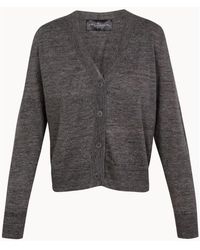 Cortana - Cropped Cardigan Met V-Hals - Lyst