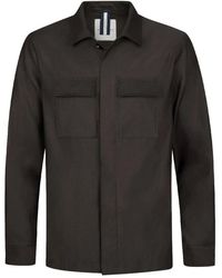 Profuomo - Linnen Katoenen Overshirt - Lyst