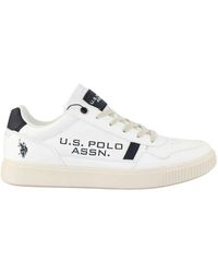 U.S. POLO ASSN. - Stilvolle bianco/blu sneakers - Lyst