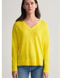GANT - V-Neck Knitwear - Lyst