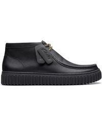 Clarks - Schoenen ,Zwart ,Leer Wallabee Enkellaars - Lyst