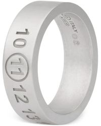 Maison Margiela - Accessoires ,Grijs ,Number Reference Ring 6,5 Mm - Lyst