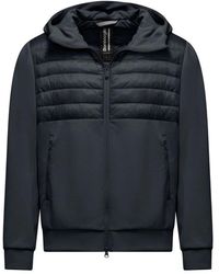 Bomboogie - Bi-Materiaal Nylon En Knit Jack - Lyst