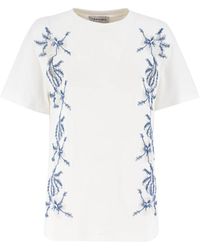 Ermanno Scervino - Camiseta bordada floral es - Lyst