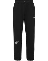Philipp Plein - Fitness ,Zwart ,Katoen Loose Fit Jogging Pants Scratch - Lyst