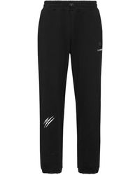 Philipp Plein - Fitness ,Zwart ,Katoen Loose Fit Jogging Pants Scratch - Lyst