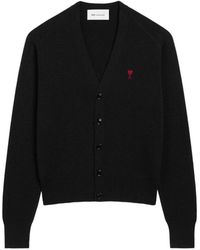 Ami Paris - Ami De Coeur Cardigan - Lyst
