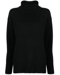 JOSEPH - Truien & Vesten ,Zwart ,Wol Zachte Wollen Trui Met Hoge Hals - Lyst