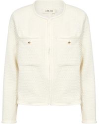Cream - Light Jackets - Lyst