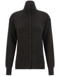 Lemaire - Truien & Vesten ,Bruin ,Wol Top - Lyst
