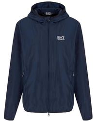 EA7 - Core Identity Hooded Bomber - Lyst