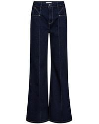 co'couture - Donkerblauwe Wijde Jeans Broek - Lyst