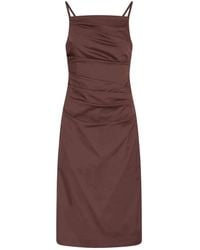 Marella - Kleedjes ,Bruin ,Katoen Ciocca Dress - Lyst