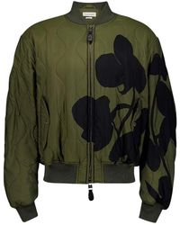 McQueen - Gewatteerde Orchid Bomberjack - Lyst