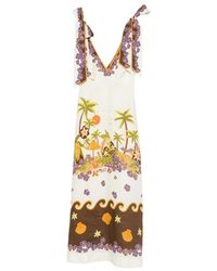 ALÉMAIS - Kleedjes ,Veelkleurig ,7234D Jurk - Lyst