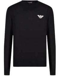 Emporio Armani - Round-Neck Knitwear - Lyst
