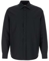 Jil Sander - Overhemden ,Zwart ,Polyester Polyester Shirt - Lyst