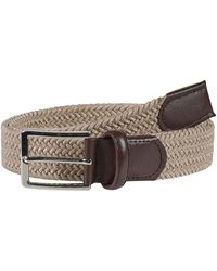 Howard London - Accessoires ,Leer Gevlochten Riem Marvin - Lyst
