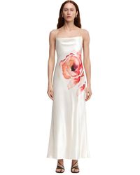 Acler - Elegantes Elfenbein Midi Kleid - Lyst