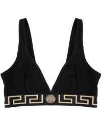 Versace - Ondergoed ,Zwart ,Katoen Haakbeha Griekse Stijl - Lyst