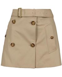 Burberry - Skirts > short skirts - Lyst