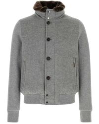 Moorer - Jassen ,Grijs ,Wol Levion Down Jacket - Lyst