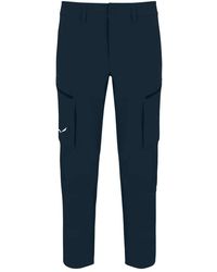 Salewa - Fitness ,Blauw ,Puez Dst Cargo Pants - Lyst