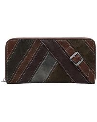 Desigual - Accessoires ,Veelkleurig ,Bruine Portemonnee Fibonacci Fiona - Lyst