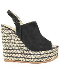 Espadrilles - Schoenen ,Zwart ,Wedges - Lyst