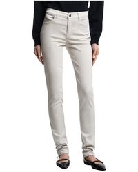 Emporio Armani - Slim-Fit Trousers - Lyst