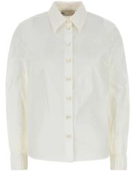 Tory Burch - Stretch Poplin Overhemd - Lyst