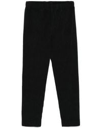 Issey Miyake - Schwarze Plissierte Hose - Lyst