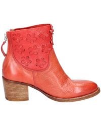 Moma - Vintage leder-ankle boots - Lyst