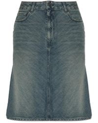 Balenciaga - Denim Skirts - Lyst
