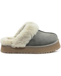 UGG - Schoenen ,Groen ,Suède Disquette Slipper - Lyst