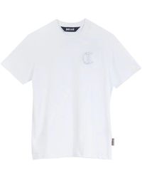 Just Cavalli - Besticktes Lurex-T-Shirt - Lyst