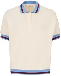 Marni - Piqué Polo Met Korte Mouwen - Lyst