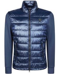 Blauer - Jassen ,Blauw ,Polyester Hebron Zip-Up Jacket - Lyst