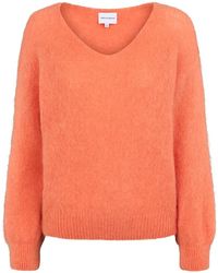 American Dreams - Truien & Vesten ,Oranje ,Wol Milana Ls Alpaca Pullover - Lyst
