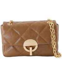 Vanessa Bruno - Bruin Leren Crossbody Tas Moon Moyen - Lyst