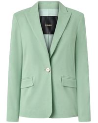 Pinko - Jassen ,Groen ,Katoen Freda Jacket - Lyst