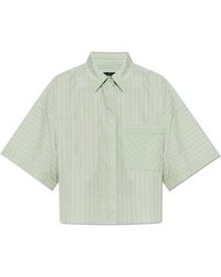 Rag & Bone - Marin Gestreiftes Kurzarmhemd - Lyst