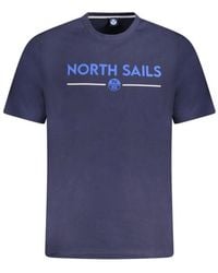 North Sails - Blau baumwoll t-shirt - Lyst