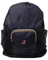 K-Way - Blauer Faltbarer Rucksack Für Männer - Lyst