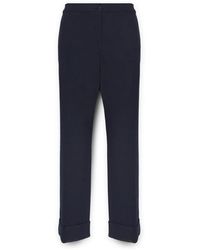 Elena Miro - Hose Mit Weitem Bein Und Bündchen - Lyst