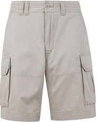 Ralph Lauren - Classico stone cargo shorts - Lyst