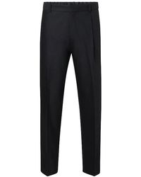 Calvin Klein - Broeken ,Zwart ,Polyester Polyester Broek Met Elastische Tailleband - Lyst