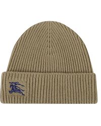 Burberry - Accessoires ,Groen ,Kasjmier Equestrian Knight Cashmere Beanie - Lyst