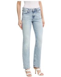 Guess - Jeans ,Blauw ,Katoen Nicky Straight Jeans - Lyst